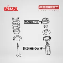 MZSS-010 Febest Опора переднего амортизатора, передняя, правая, левая
