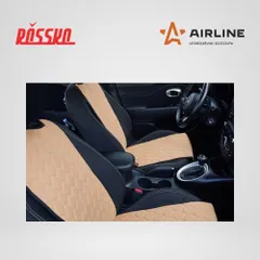ACS-F-03 AIRLINE Накидки Алькантара, передние (2 шт.), бежевые