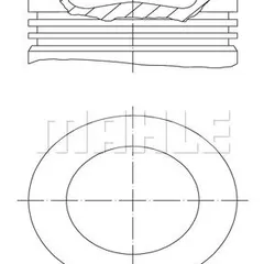 028 PI 00139 000 Mahle Поршень