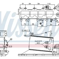 96116 Nissens Теплообменник