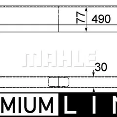 CLC 68 000P Mahle Масляный радиатор