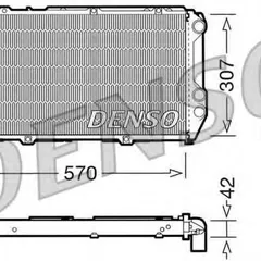 DRM02001 Denso Радиатор системы охлаждения
