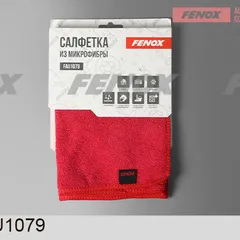 FAU1079 Fenox Салфетка из микрофибры, 40*40см, красный