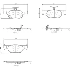 P 49 064 Brembo Колодки тормозные дисковые задние