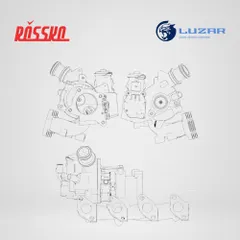 LAT 1800 Luzar Турбокомпрессор для а/м Skoda Yeti (09-)/VW Caddy (10-) 1.2T [CBZB] (тип RHF3)
