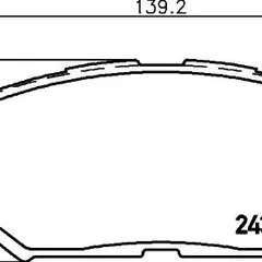 NP1019SC Nisshinbo Колодки тормозные дисковые Strong Ceramic передние