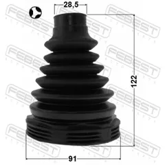 2115P-KUGT Febest Пыльник шрус внутренний комплект pvc 91x122x28.5 | прав/лев |