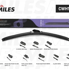 CWH18KM Miles Щётка стеклоочистителя 450 мм (18) гибридная (9 адаптеров)