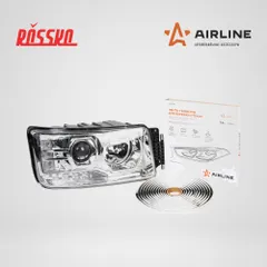 ADGC047 AIRLINE Лента-герметик для вклейки стёкол фар и фонарей, бутиленовая, d 7.9*5,5м, черная