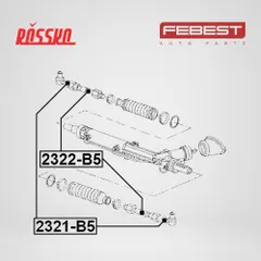 2321-B5 Febest Наконечник рулевой, передний, правый левый