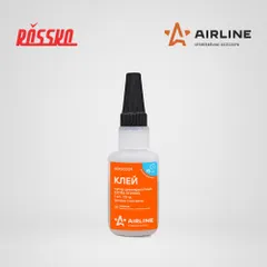 ADGC009 AIRLINE Клей супер цианакрилатный EXTRA STRONG, 20 г, флакон с носиком
