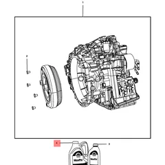 5191185AB Chrysler Масло для вариаторов CVTF+4 1.3 gallon (5 литров)