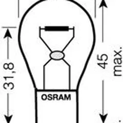 7507ULT Osram Лампа PY21W 12V 21W BAU15s ULTRA LIFE, 4 года гарантии, 1 шт.