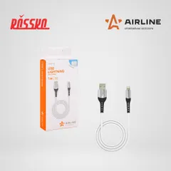 ACH-C-43 AIRLINE Кабель USB - Lightning для Iphone и Ipad, 1 метр, белый Soft-Touch