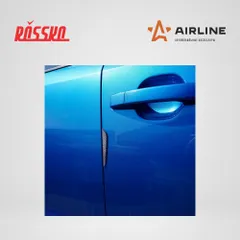 AC-SD-01 AIRLINE Накладки защитные на двери автомобиля противоударные, черный карбон, 4 шт.