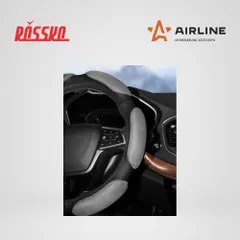 AWC-SS-08L AIRLINE Оплетка на руль, спонжевая, серая, 40 см / L