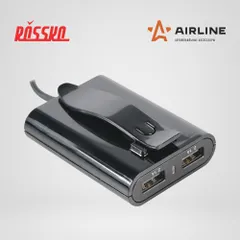 ACH-4U-16 AIRLINE Зарядное устройство универсальное 4 USBx7.3A (2USB в прикур.+ кабель 2м. 2USBx2.1A)