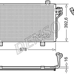 DCN44015 Denso Конденсор кондиционера