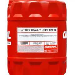 CH9106-20 CHEMPIOIL Моторное масло синтетическое 10W-40 CH-6 TRUCK Ultra Eco UHPD CI-4, 20 л, HCV