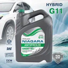 001001-002012 NIAGARA Антифриз green g11 зелёный -40c - 10 литров
