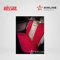 ASC-B-04 AIRLINE Накидка Алькантара, задняя (3 предмета), красная