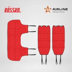 ASC-B-04 AIRLINE Накидка Алькантара, задняя (3 предмета), красная