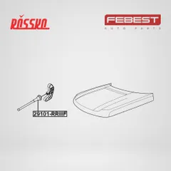29101-RRIII Febest Трос для открытия замка капота