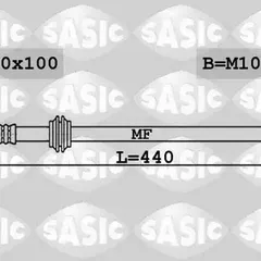 6606244 Sasic Шлангопровод | лев |