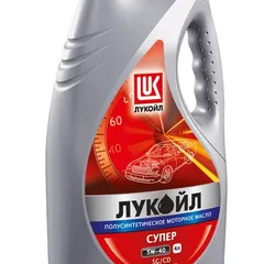 19195 Лукойл Моторное минеральное масло 15W-40 СУПЕР, API SG, CD, 4 л