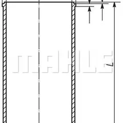 029 WV 20 00 Mahle Гильза цилиндра