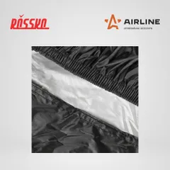 ADMC012 AIRLINE Чехол-тент на мотоцикл защитный L (250х100х120см), люверс под замок, черный