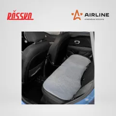 ADHC008 AIRLINE Накидка с подогревом на заднее сиденье 12 В, 35, 45 Вт, 128x49 см, искусственный мех, черная