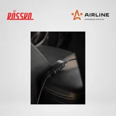 ADHC008 AIRLINE Накидка с подогревом на заднее сиденье 12 В, 35, 45 Вт, 128x49 см, искусственный мех, черная