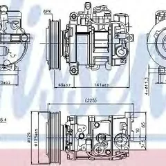 89209 Nissens Компрессор, кондиционер
