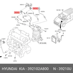 39210-2A800 Hyundai/Kia Датчик перепада давления выхлопной трубы