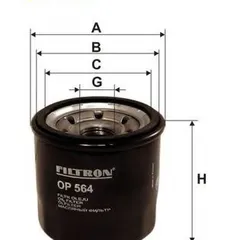 OP564 FILTRON навинчивающийся масляный фильтр (коробочного типа)
