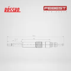 23642-001 Febest Свеча накаливания