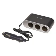 ASP-3S-15 AIRLINE Прикуриватель-разветвитель 3 гнезда 5А + USB 1A, с выключателями нагрузк