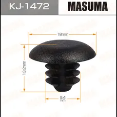KJ-1472 Masuma Клипса пластиковая