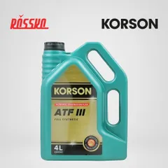KS00062 KORSON Синтетическое автомобильное трансмиссионное масло ATF III FULL SYNTHETIC 4л