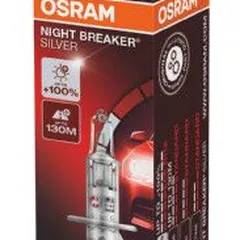 64150NBS Osram Лампа H1 12V 55W P14.5s NIGHT BREAKER SILVER 100% больше света, 1 шт.