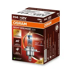 64193NB200 Osram Лампа H4 12V 60/55W P43t 4050K NIGHT BREAKER200, 1 шт