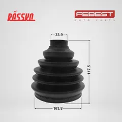 2917P-RRIIIR Febest Пыльник ШРУС наружный, комплект, PVC, 103.8x117.5x33.9, правый, левый