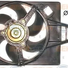 8EW 351 043-711 Hella Вентилятор, охлаждение двигателя
