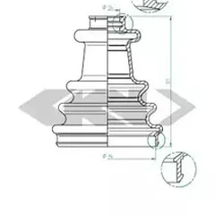 190976 GKN-Spidan Пыльник