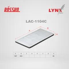 LAC-1104C LYNXauto Угольный фильтр салона