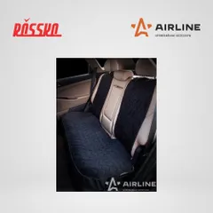 ASC-B-01 AIRLINE Накидка Алькантара, задняя (3 предмета), черная