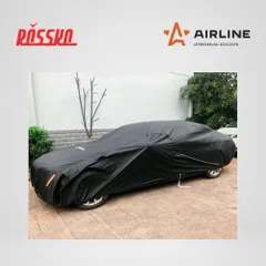 ADCT005 AIRLINE Чехол-тент защитный на автомобиль M 495х195х120см с молнией для двери, универсальный, черный
