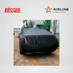 ADCT005 AIRLINE Чехол-тент защитный на автомобиль M 495х195х120см с молнией для двери, универсальный, черный