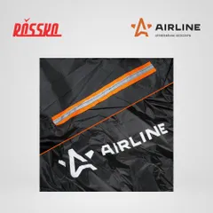 ADCT005 AIRLINE Чехол-тент защитный на автомобиль M 495х195х120см с молнией для двери, универсальный, черный